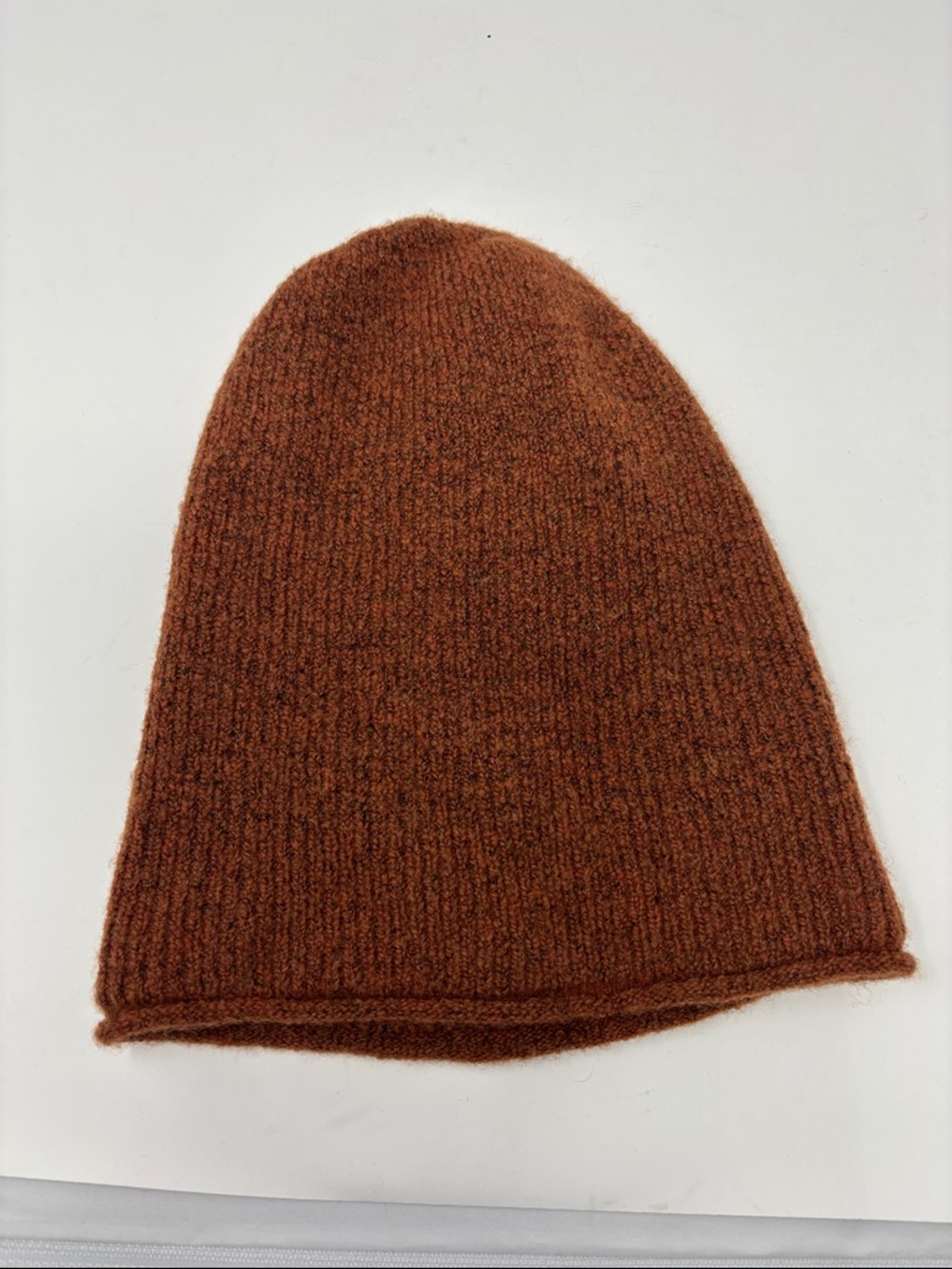 MADEWELL | alpaca blend Rust Brown Knit Beanie - Picture 2 of 3